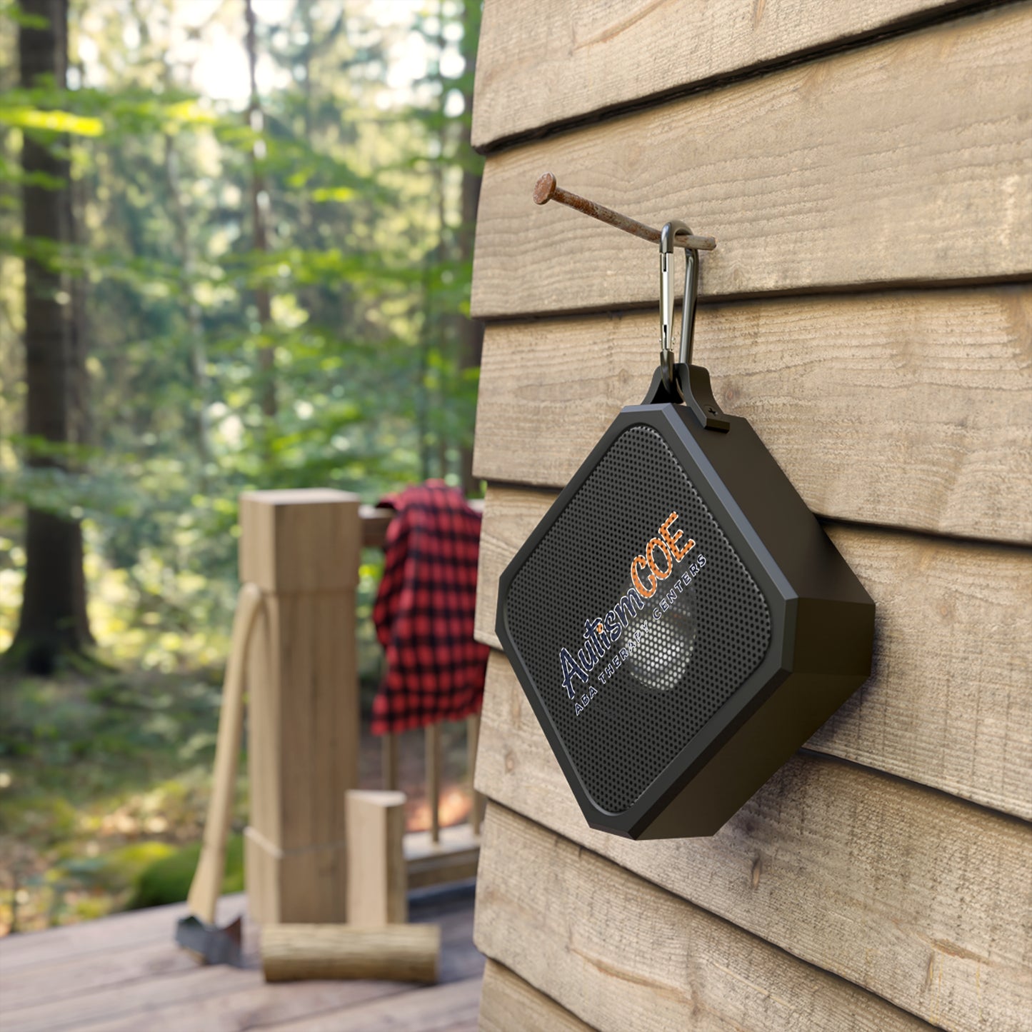 AutismCOE Outdoor Bluetooth Speaker — Rugged Portable Waterproof Speaker with Carabiner