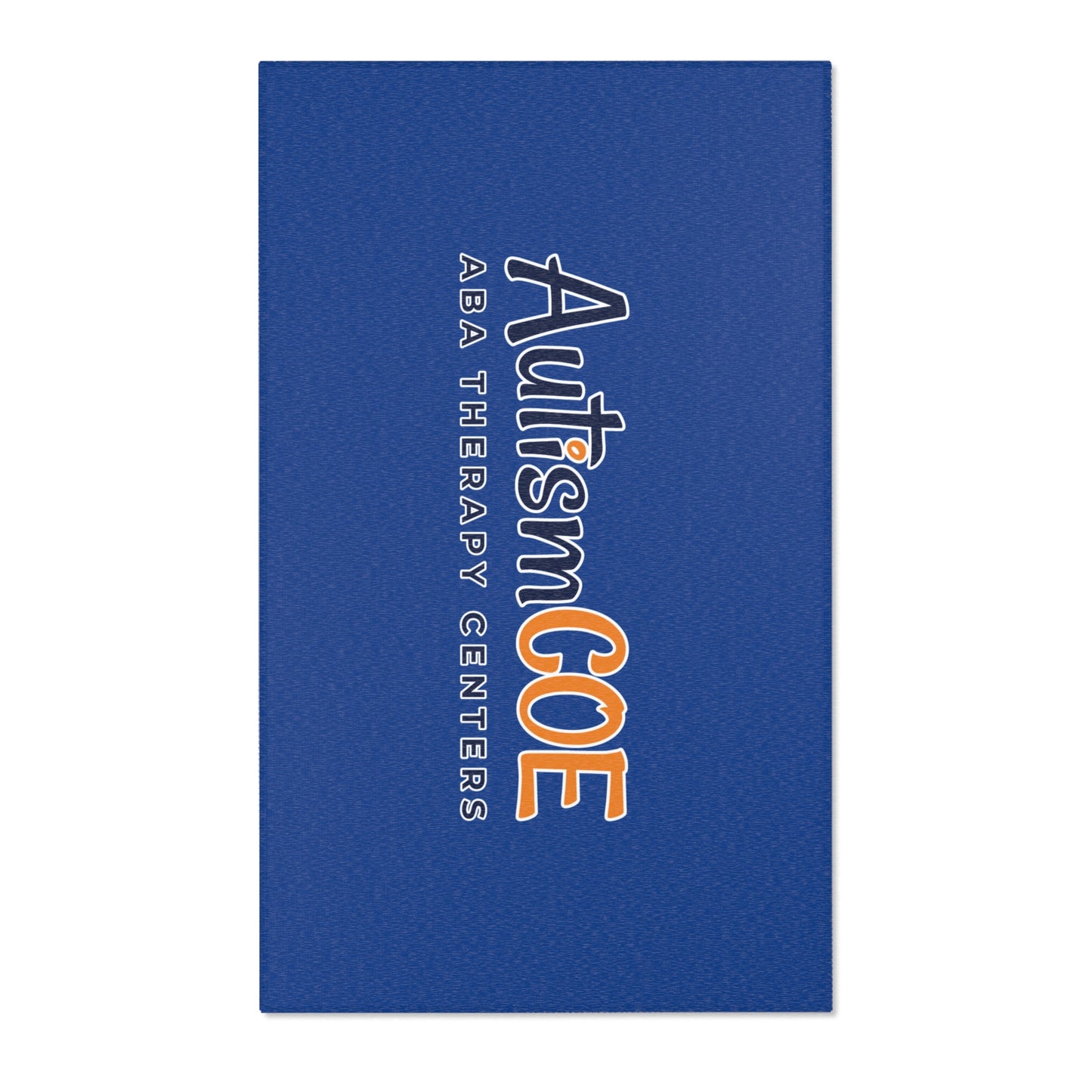 Autism COE ABA Therapy Centers Blue Area Rug – Sensory-Friendly Logo Mat