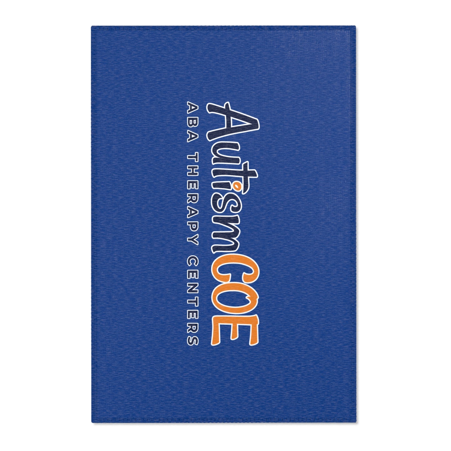 Autism COE ABA Therapy Centers Blue Area Rug – Sensory-Friendly Logo Mat