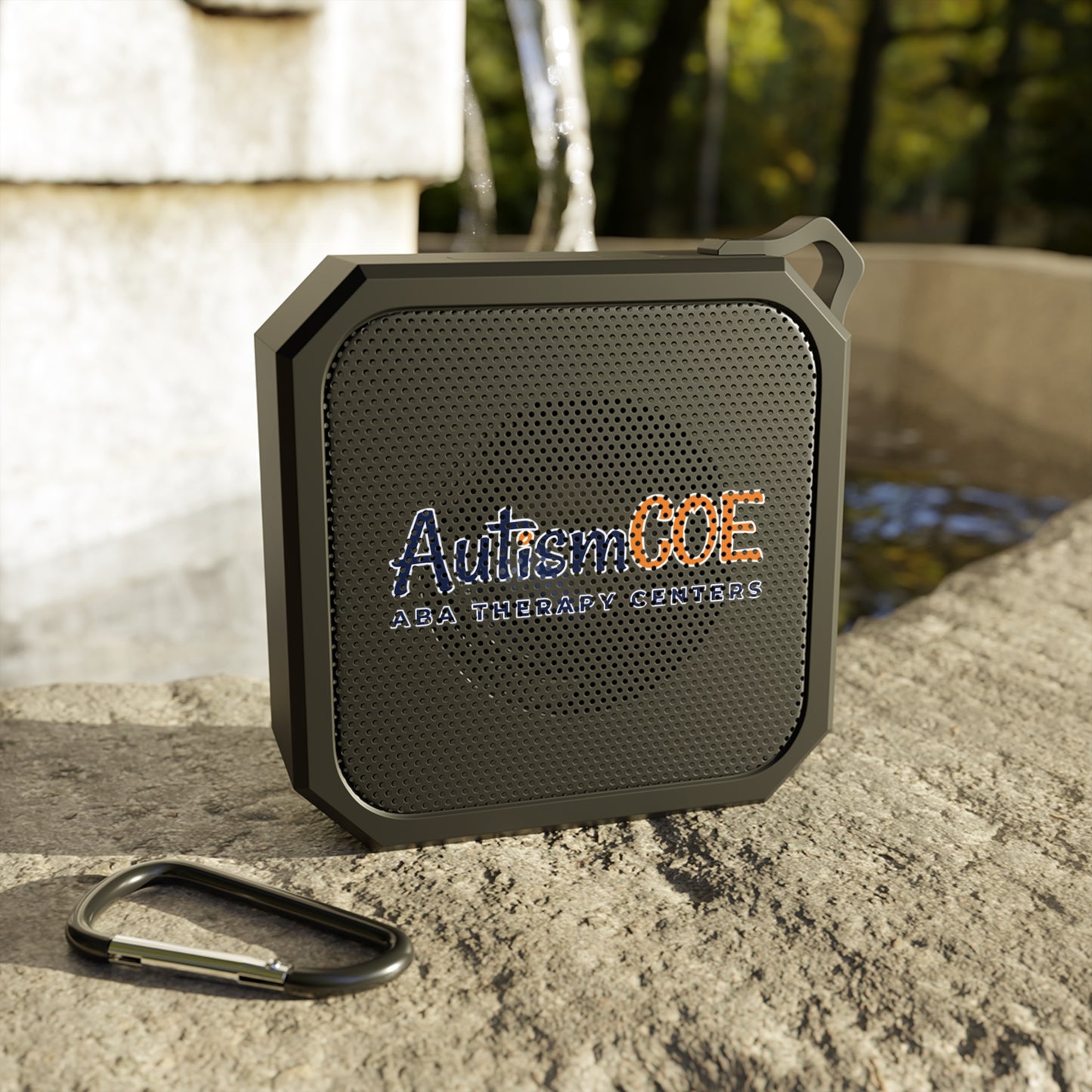 AutismCOE Outdoor Bluetooth Speaker — Rugged Portable Waterproof Speaker with Carabiner